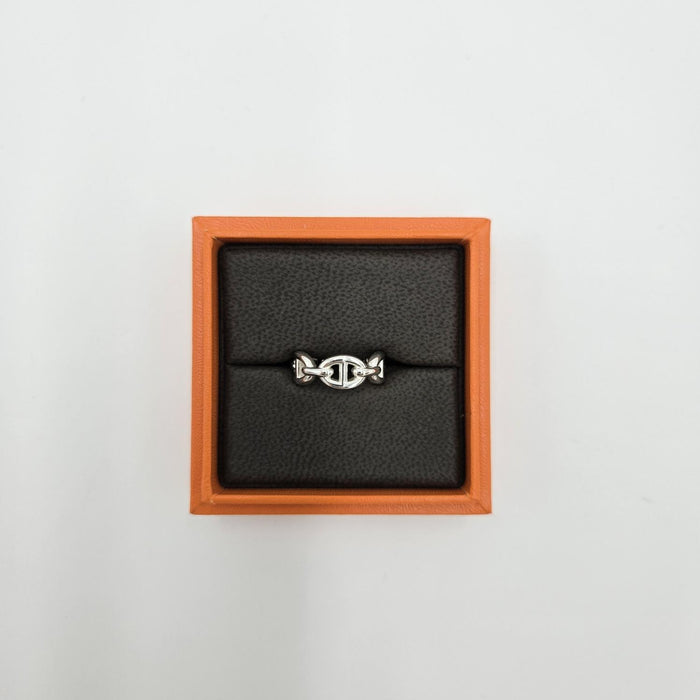 HERMES Chaîne d’Ancre Ring Silver Jewelry Ring
