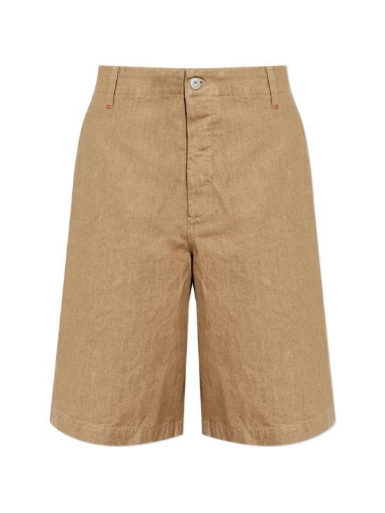 JACQUEMUS Beige Cotton Drawstring Short Pants for Men SOM00544 AD00058150