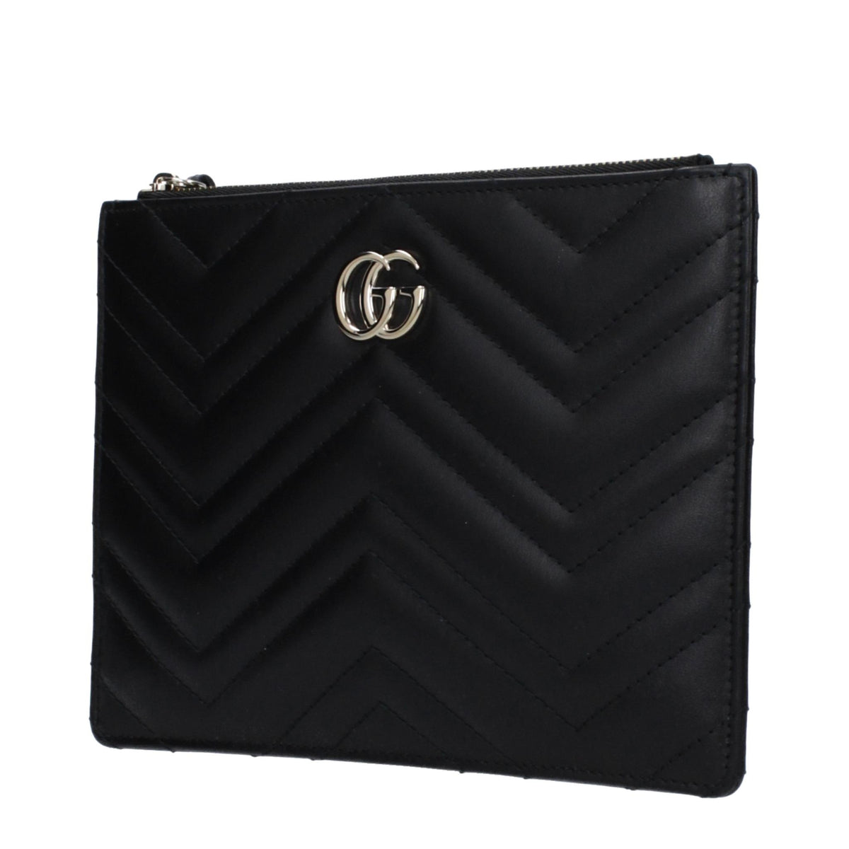GUCCI Black Leather Clutch Bag