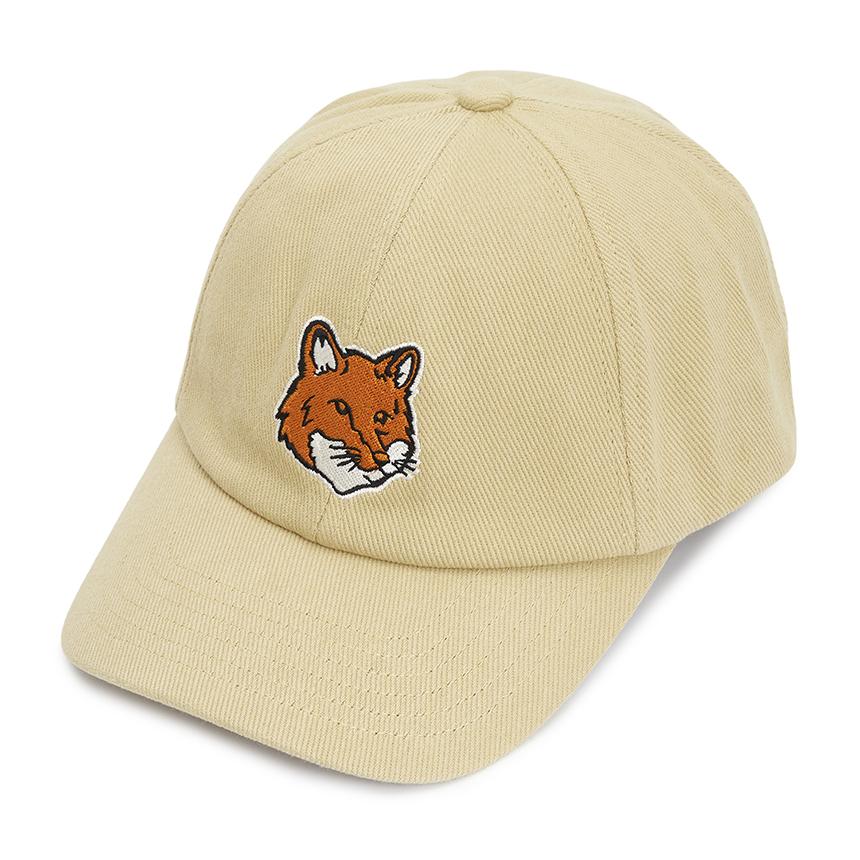 Maison Kitsune Fox Head Logo Cotton Baseball Cap Unisex Navy