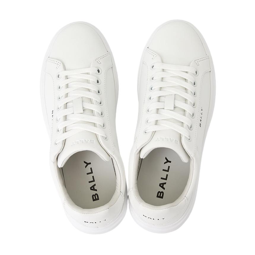 BALLY Women’s Low-Top Sneakers Leather White Casual Shoes