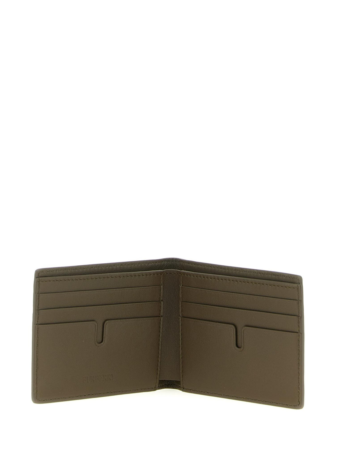 BURBERRY Sand Leather Card Holder Wallet for Men