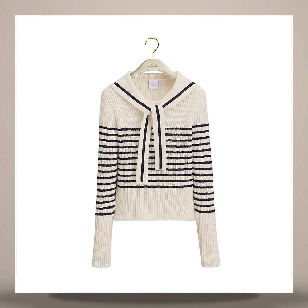 DIOR Dioriviera Mariniere Striped Blouse 644S15A7883 X0883