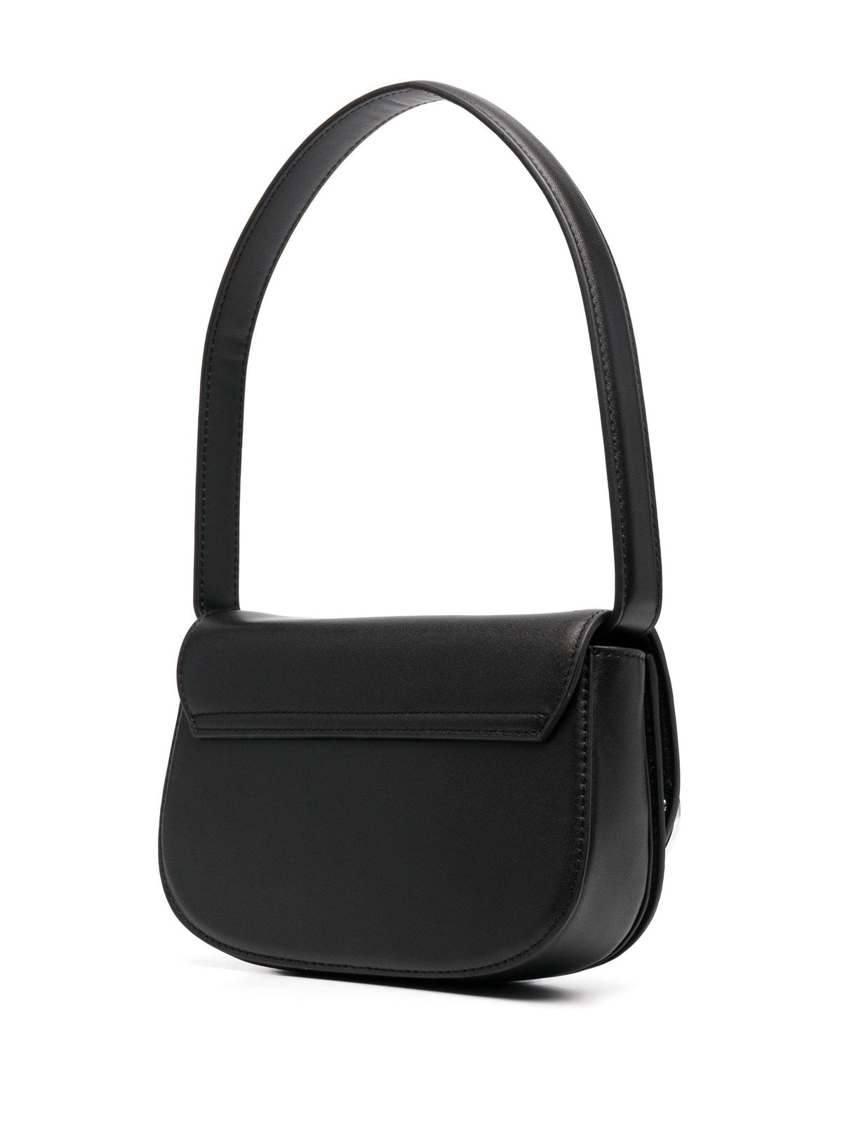DIESEL Leather Shoulder Bag Black