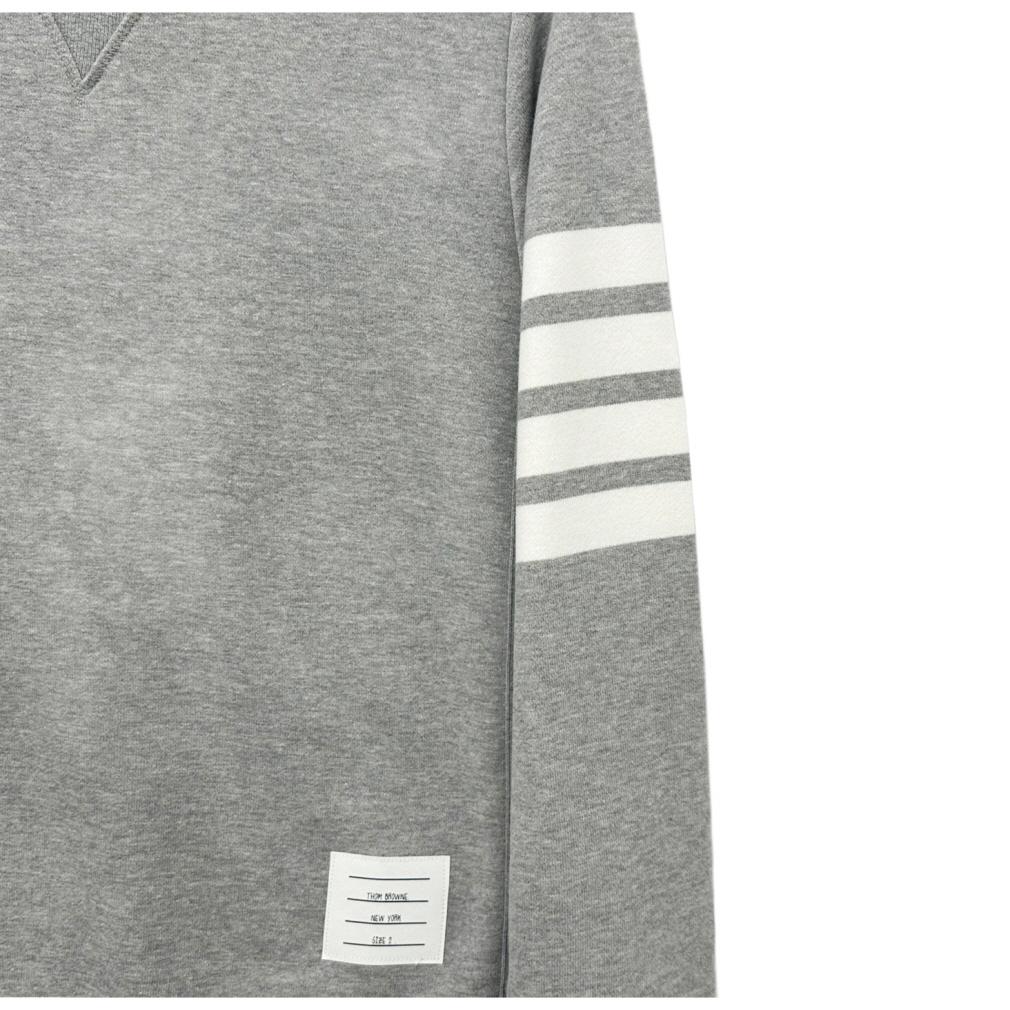THOM BROWNE Men's Diagonal Arm Stripe Crewneck Sweatshirt MJT021H 068