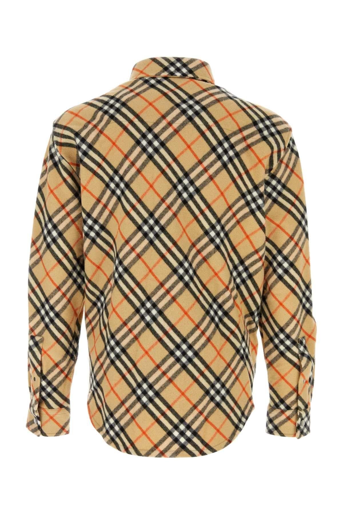 BURBERRY Long Sleeve Button-Down Shirt Men Cotton Black