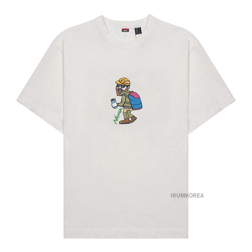 NANGA Men’s Hybrid T-Shirt N2500 1M024 Z WHT