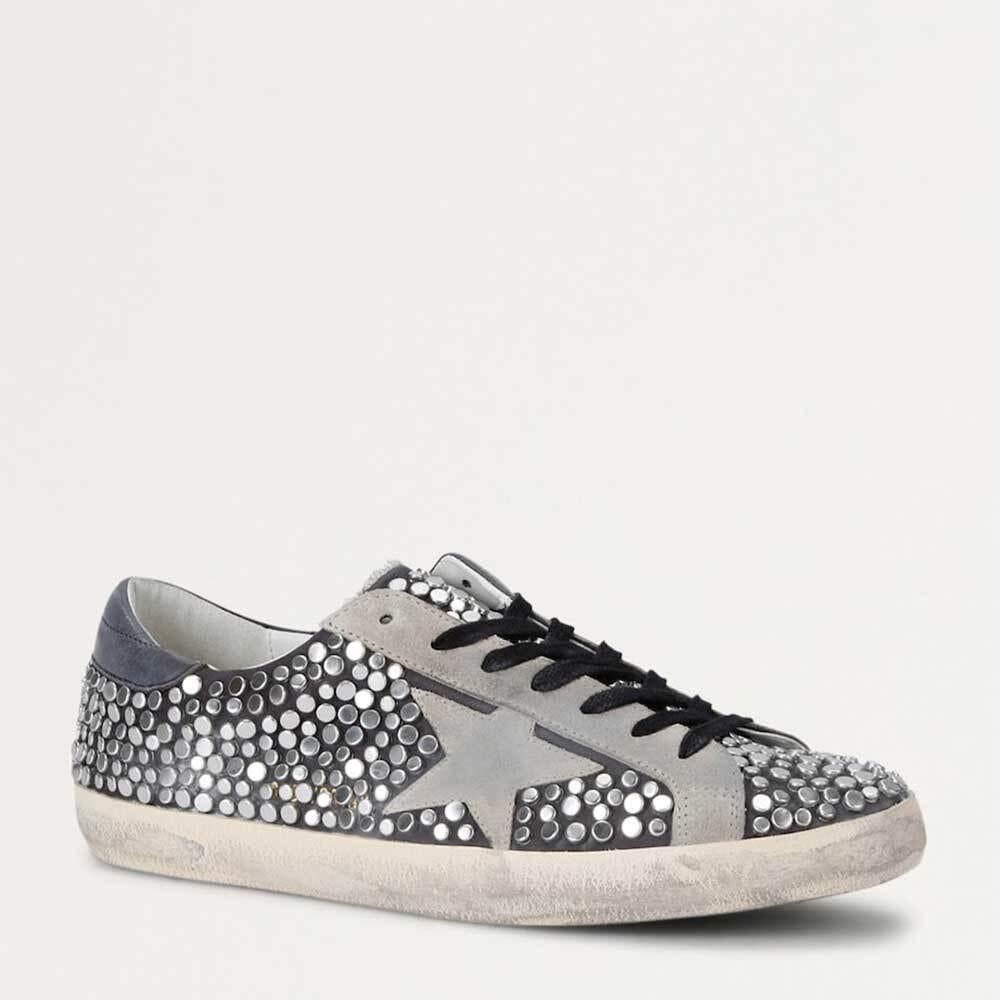 GOLDEN GOOSE Superstar Classic Studded Leather Low Top Sneakers Women