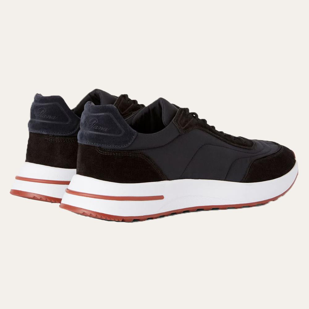 Loro Piana Suede Calfskin Weekend Walk Sneakers Black Men’s Low-Top
