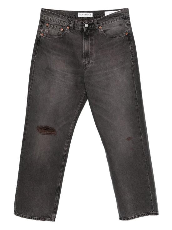 OUR LEGACY Third Cut High Waist Denim Pants M4255TH DARK BROWN DOM