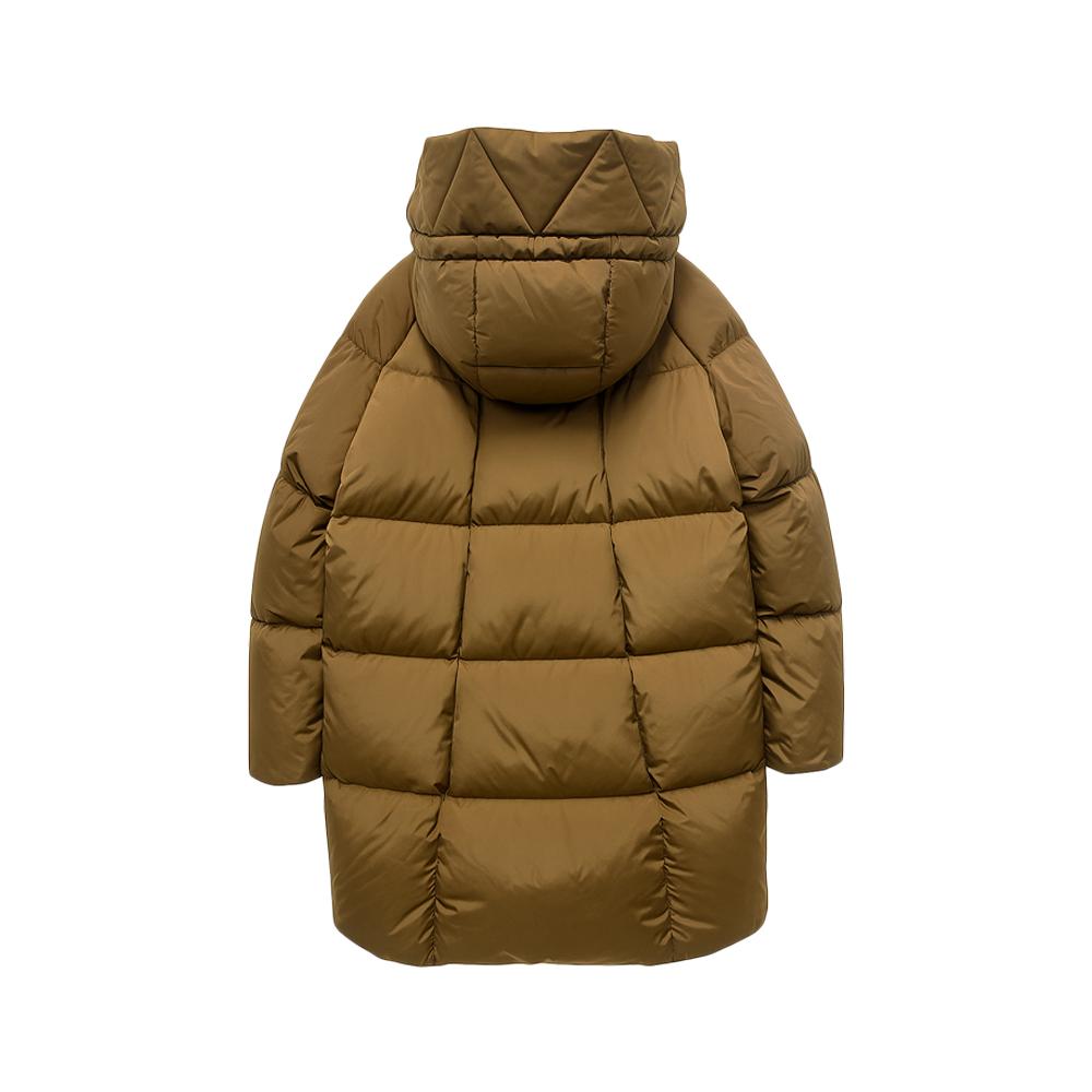 Max Mara Brown NEWBEMBO Side-Zip Hooded Puffer Jacket 2525496072 009