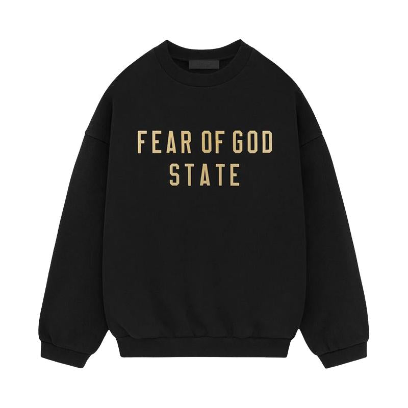 Fear of God Essentials Fleece State Crewneck Sweatshirt Black