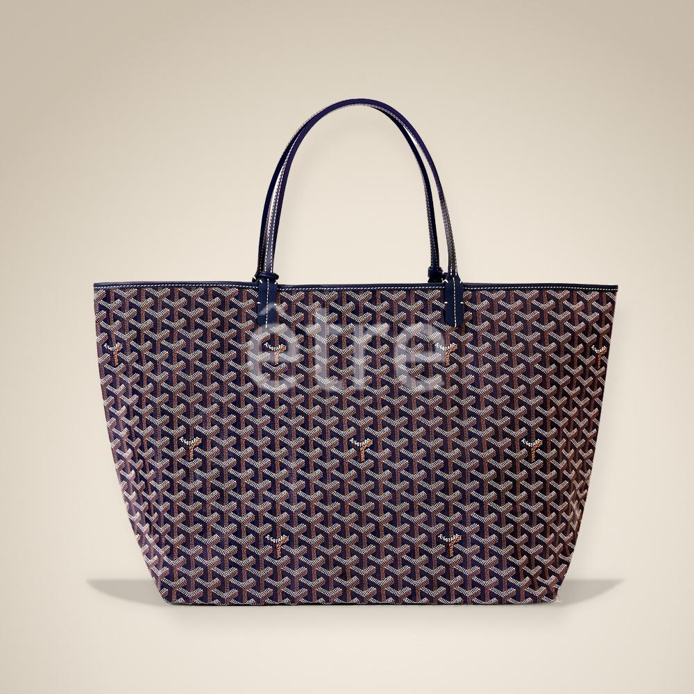 GOYARD Saint Louis GM Navy Tote Bag for Women