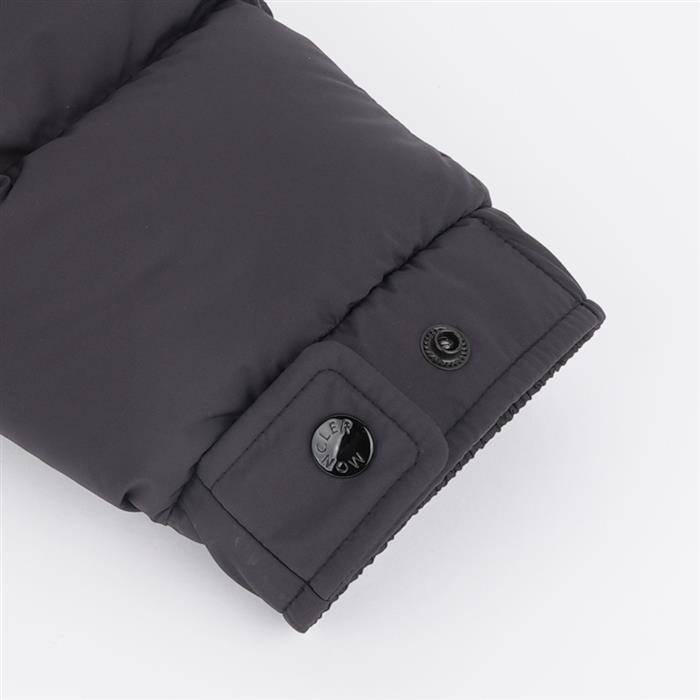 Moncler Black Nylon Hooded Short Down Jacket