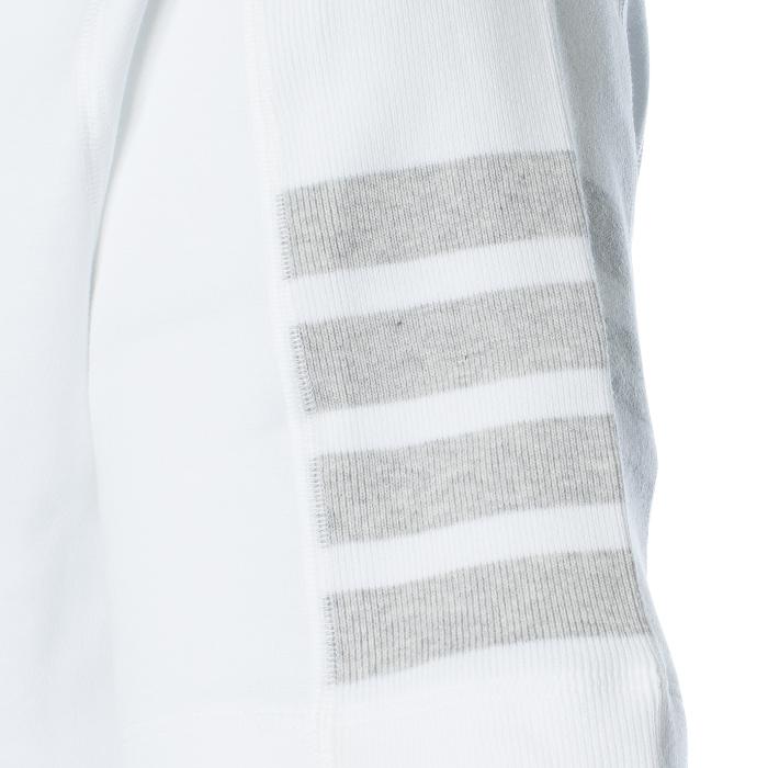 THOM BROWNE White Diagonal Stripe Short Sleeve T-Shirt
