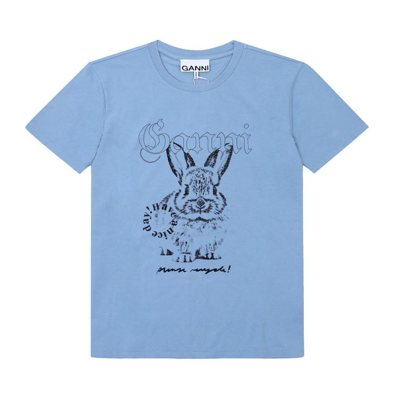 GANNI Women's Short Sleeve T-Shirt T4155 326