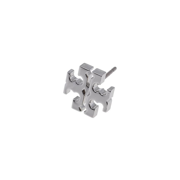 Tory Burch Kira Stud Earrings Silver-Tone Women’s Jewelry