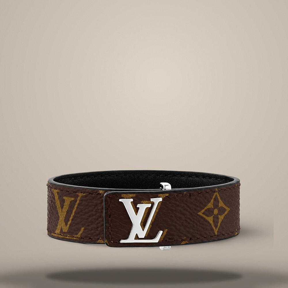 Louis Vuitton Monogram Coated Canvas LV Slim Bracelet M4166