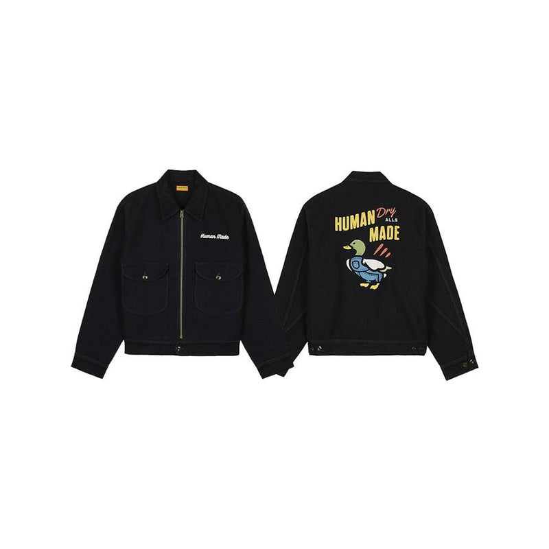 Humanmade Men’s Zip-Up Work Jacket HM30JK009 BLACK