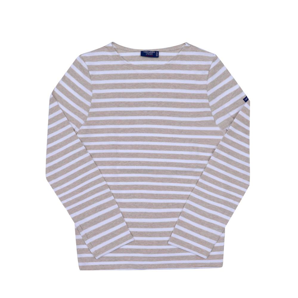 Saint James Unisex Meridien Long Sleeve T-Shirt 6870 NATUREL NEIGE