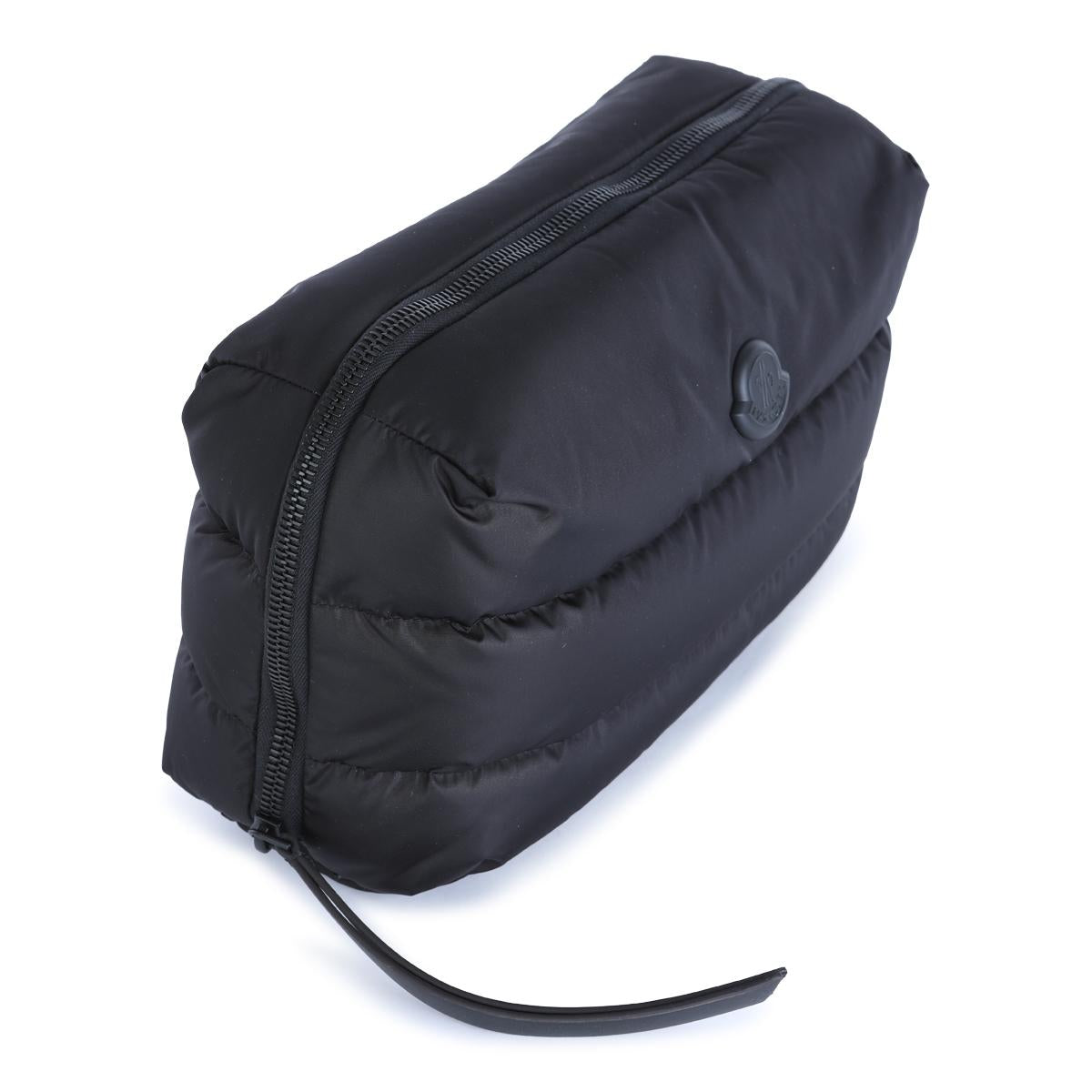 Moncler Black Leather Clutch Bag for Men