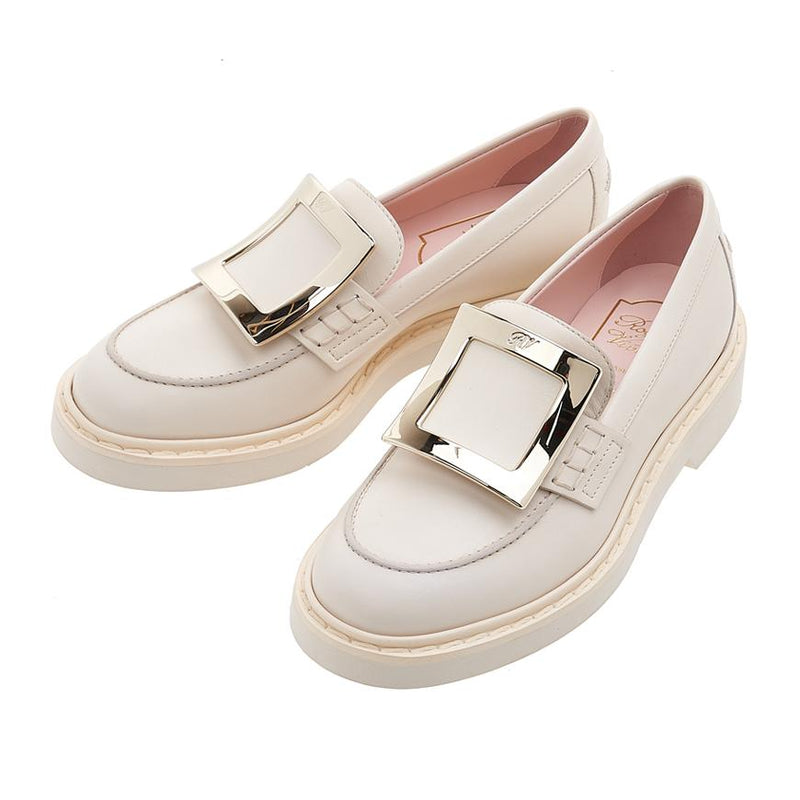 Roger Vivier Women's Metal Buckle Loafers RVW54825190 TFS C019