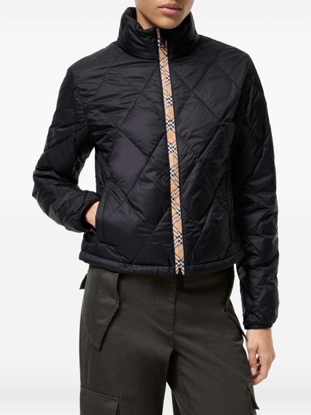 BURBERRY Black Down Puffer Jacket for Women