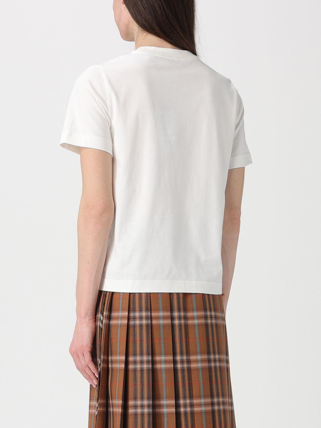 BURBERRY Short Sleeve Logo T-Shirt Black Cotton Women