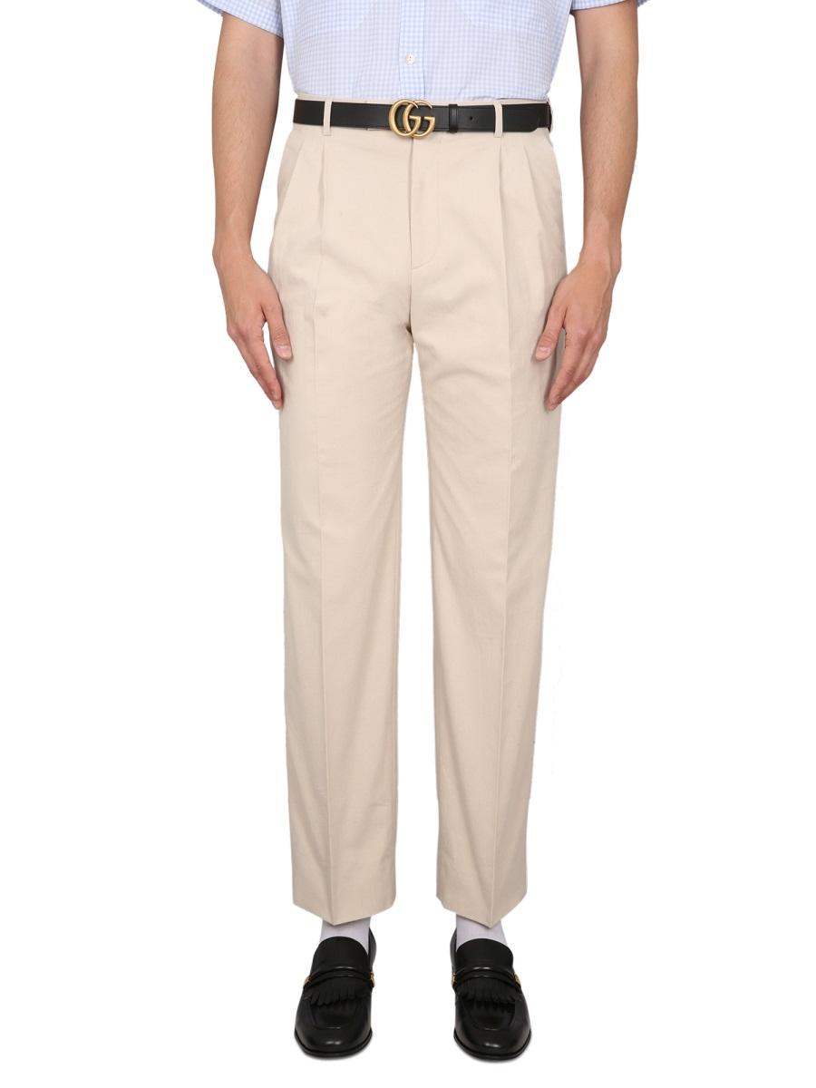 GUCCI Wool Blend Gray Suit Trousers