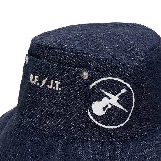 A.P.C. Black Cotton Bucket Hat M24213 IAI DARK INDIGO DOM