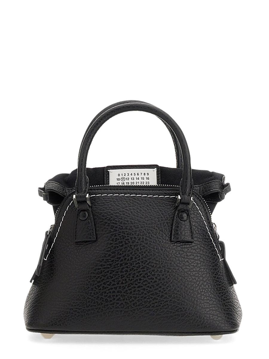 Maison Margiela Black Leather Shoulder Bag