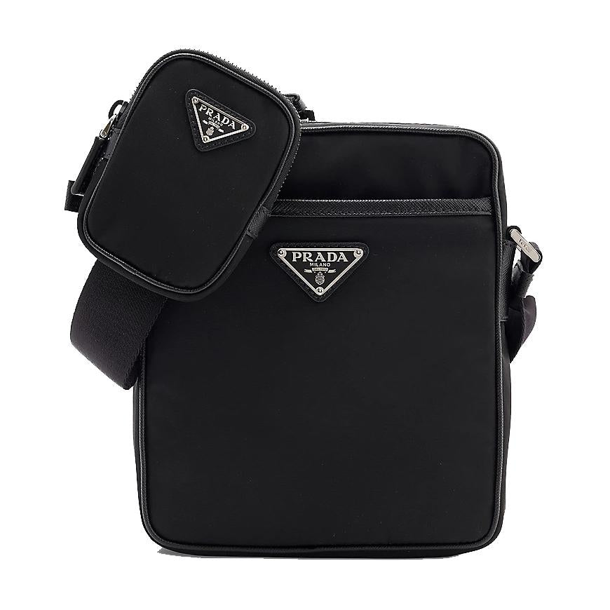 PRADA Re-Nylon Crossbody Bag Black