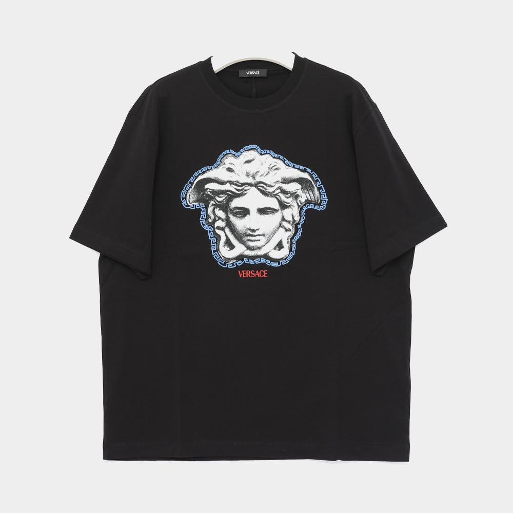 Versace Greca Medusa Print Short Sleeve Men's T-Shirt 1013302 1A16753 1B000