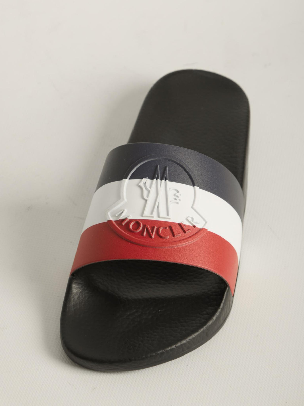 Moncler Black Logo Slide Sandals for Men