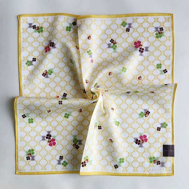 CELINE Triomphe Handkerchief Petite Scarf Unisex