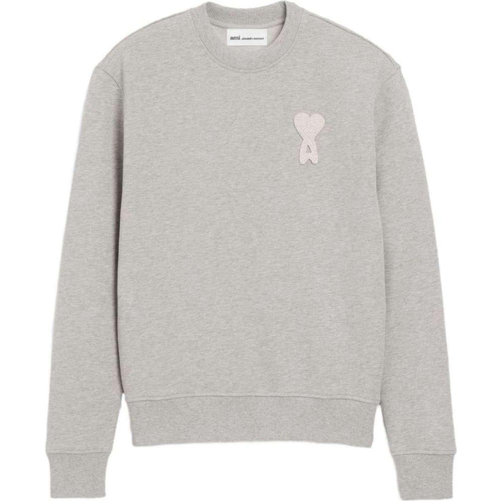 AMI Big Heart Logo Gray Sweatshirt Unisex