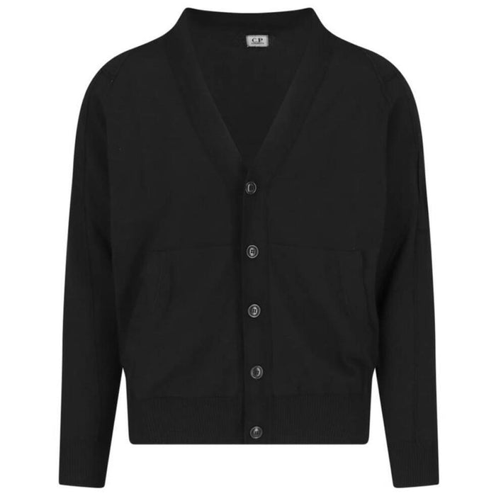 CP Company Black Lens Badge Pocket Cardigan