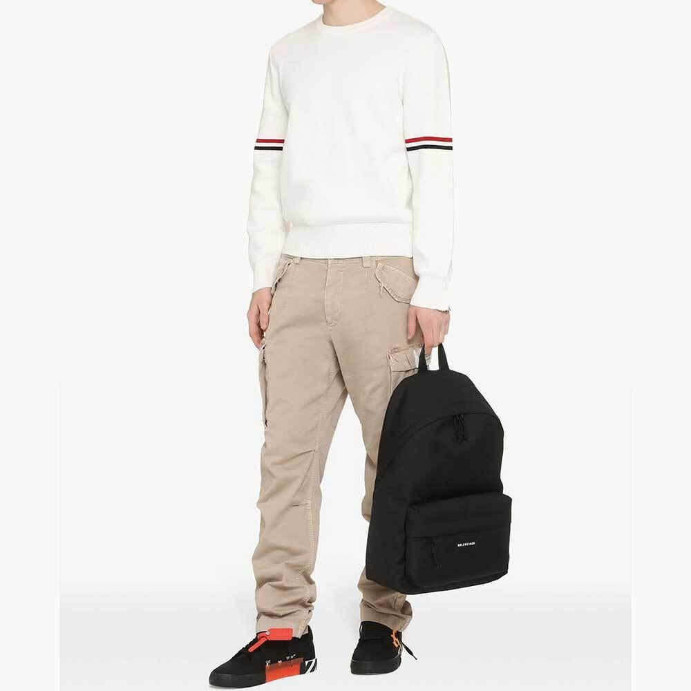 THOM BROWNE RWB Armband Milano Stitch Crewneck Knit Sweater Men