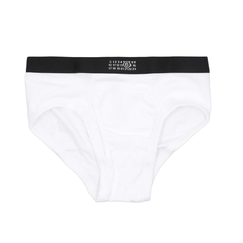 Maison Margiela Numbering Logo Briefs Men’s Underwear MJL6A0020 101 MM6
