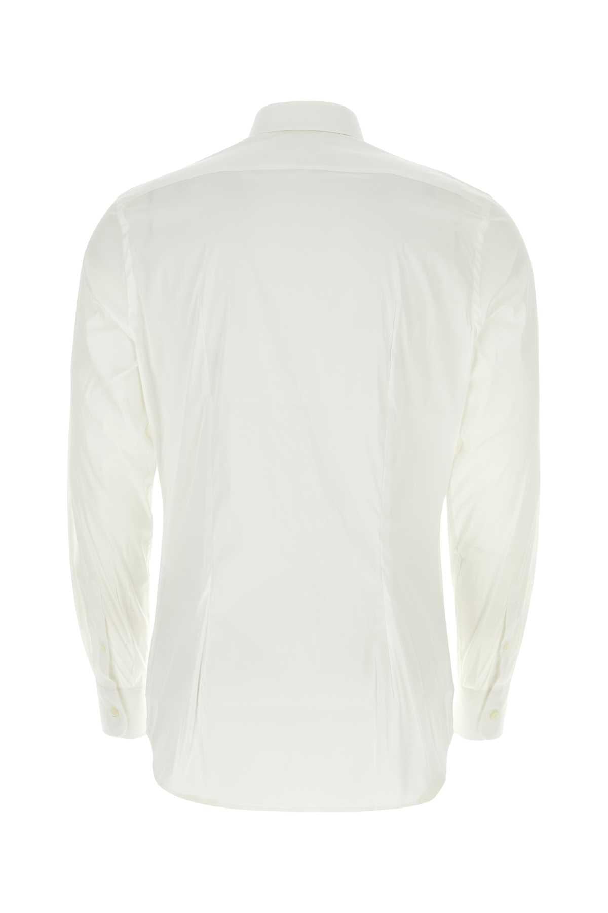 PRADA Black Cotton Long Sleeve Dress Shirt