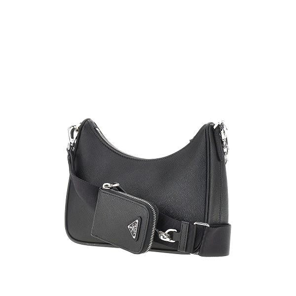 PRADA Black Leather Shoulder Bag