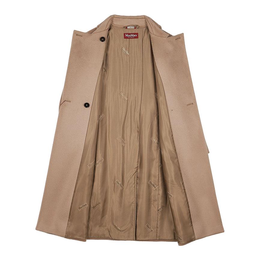 Max Mara Wool Blend Vicolo Double-Breasted Coat Black Women’s