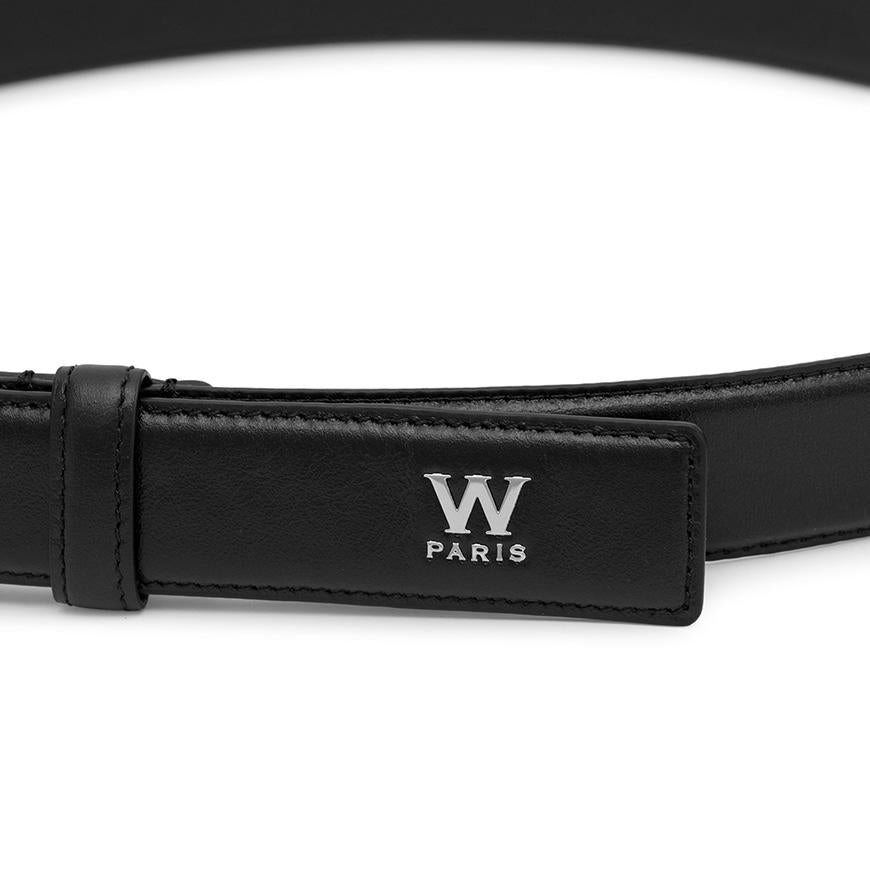 WOOYOUNGMI Small Logo Leather Belt for Men W253BE01 674B