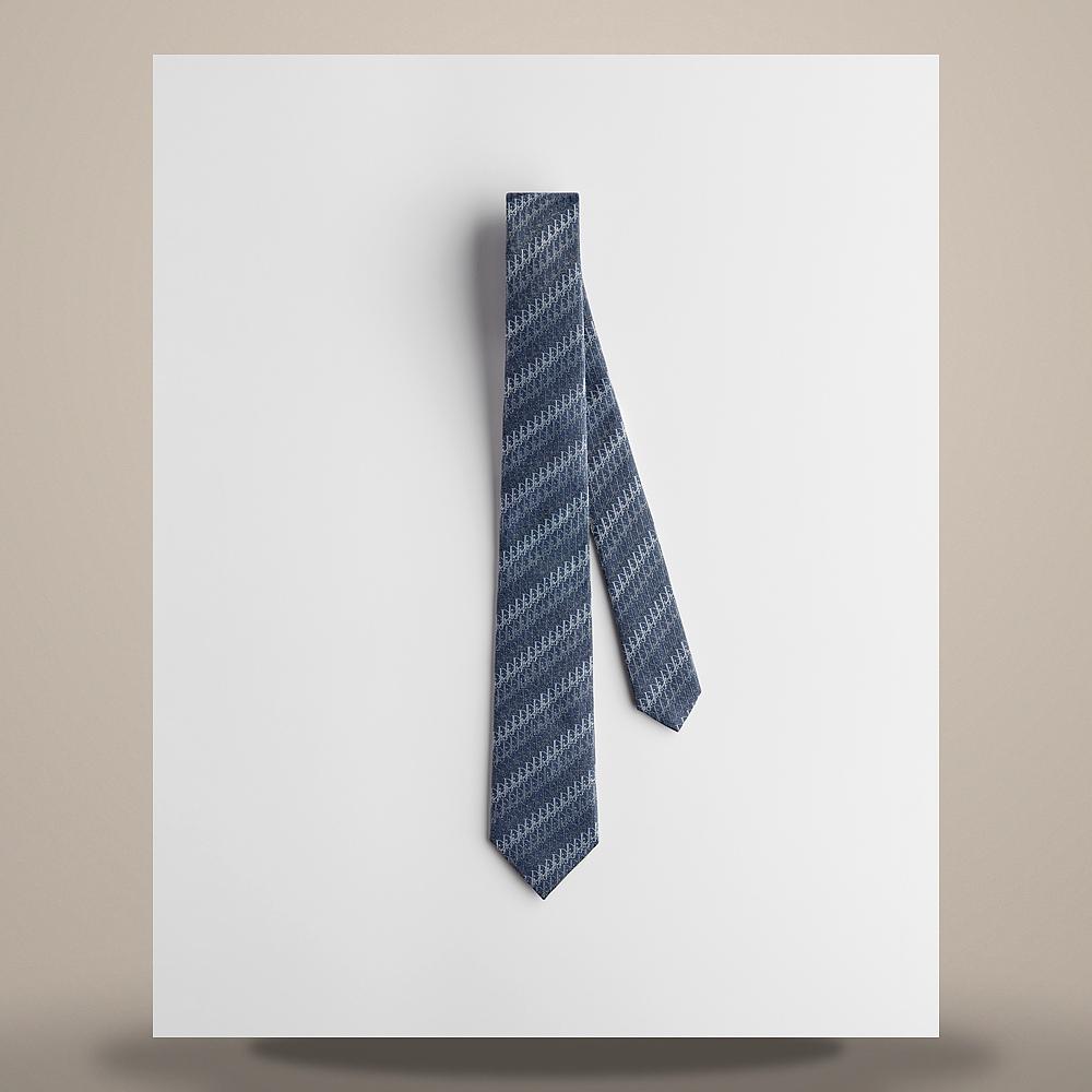 DIOR Oblique Trio Blue Silk Tie 68C1047B6361 C585