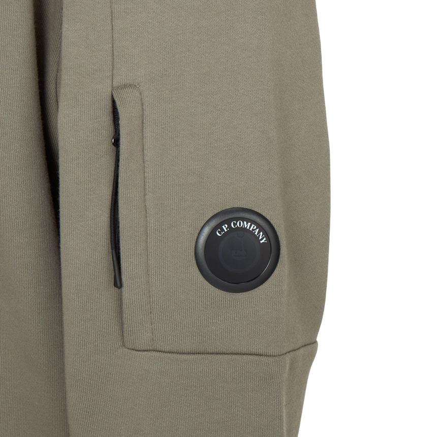 CP Company Men’s Sweatshirt Green Crewneck Pullover Top