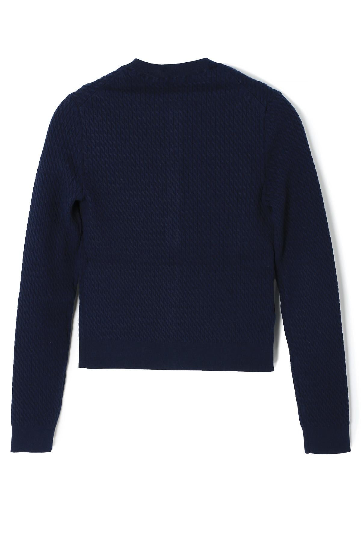 Miu Miu Cashmere Silk Navy Cardigan MMF950 16OO F0008