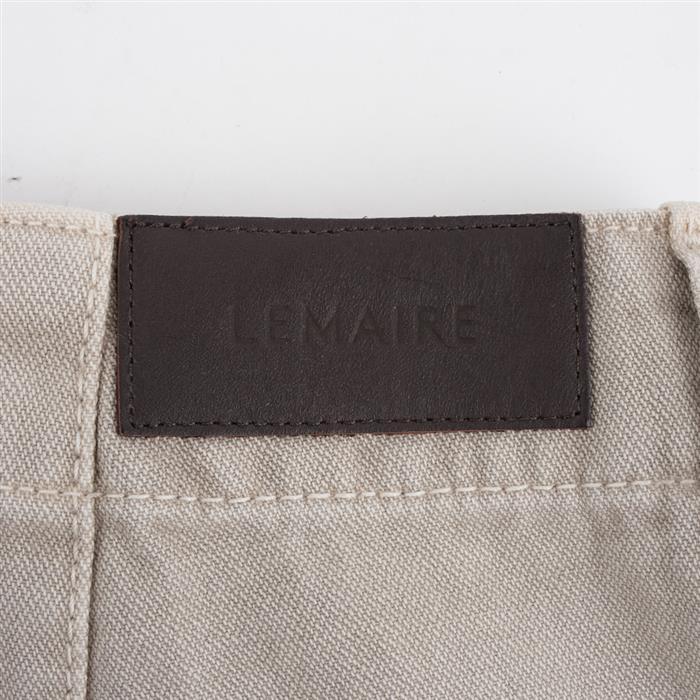 Lemaire Black Broken Twill Twisted Belt Classic Pants