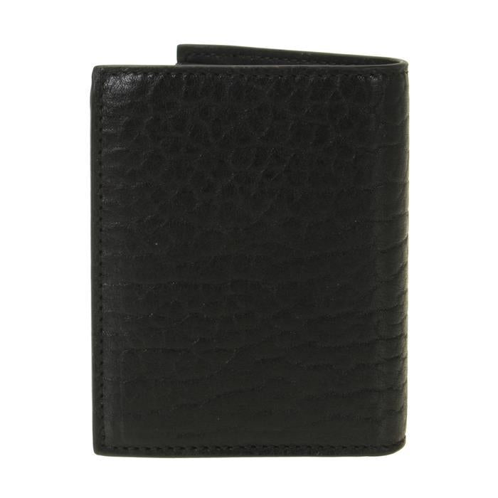 Ferragamo Gancini Leather Credit Card Holder Black Card Case