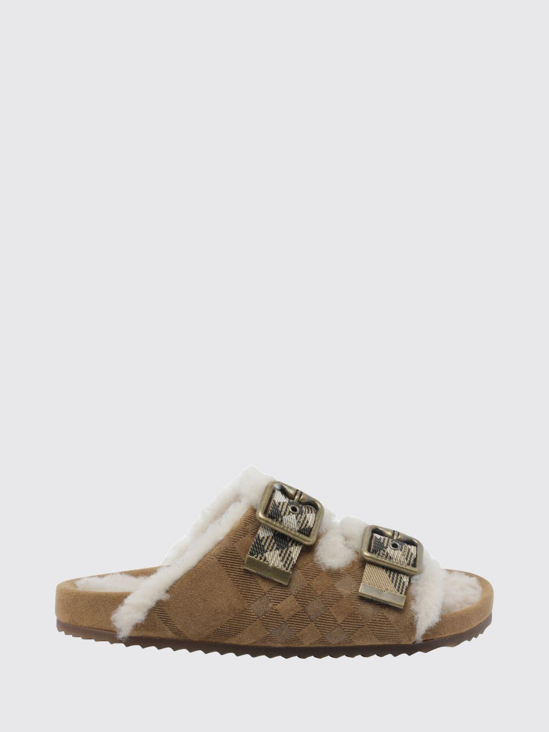 BURBERRY Leather Sandals Women’s Black Sandals