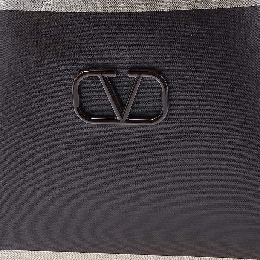 VALENTINO Garavani V-Logo Signature Leather Tote Bag